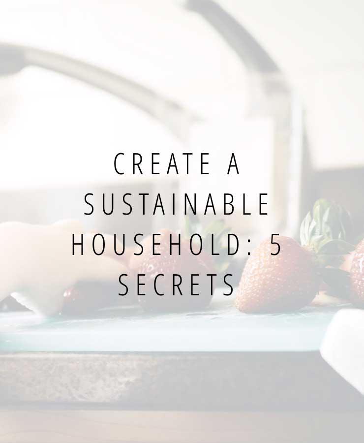 Create a sustainable household: 5 secrets