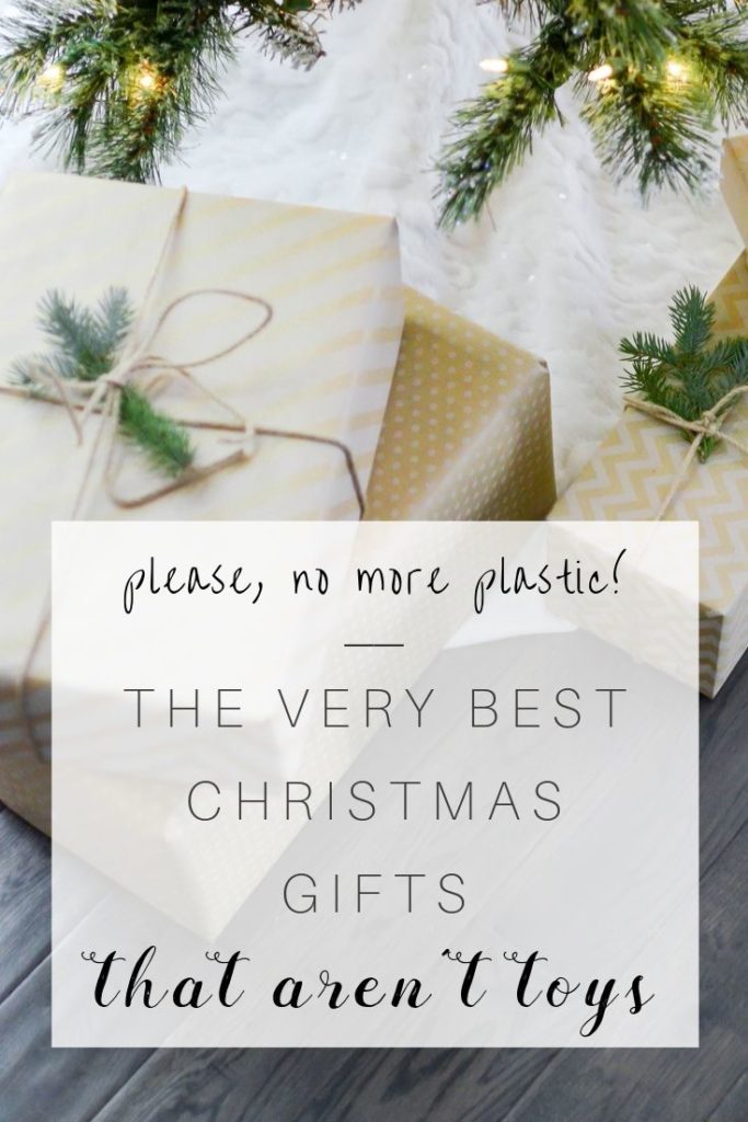 Please, no more plastic toys! Toys are quickly discarded by their recipients; they add unnecessary clutter, too. If you're looking for Christmas gifts that aren't toys, look no further! Inside: The very best non-clutter presents for kids.