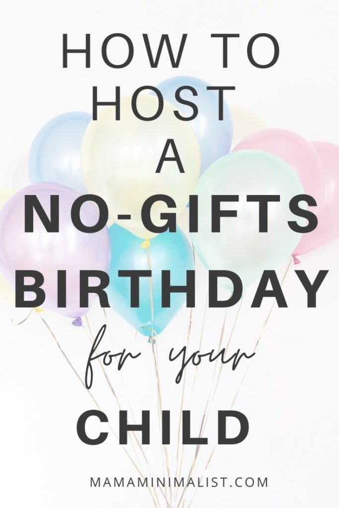 Want to throw a party for your child that's not all about the presents? Inside: 8 ways to throw a no gifts birthday party that's still fun.