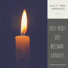 How to make all-natural, eco-friendly beeswax candles in 30 minutes.