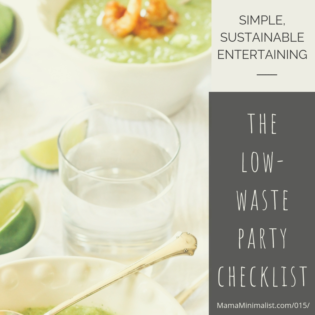 Affordable and sustainable strategies when entertaining a crowd.
