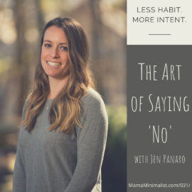 Learning how to say 'no' so as to live with more intention and less habit.