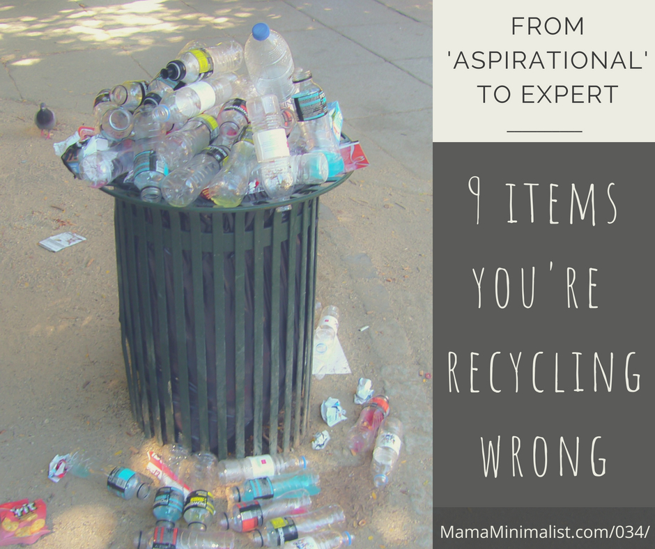 On this episode of the Sustainable Minimalists podcast we identify 9 items that are commonly recycled incorrectly.. 
