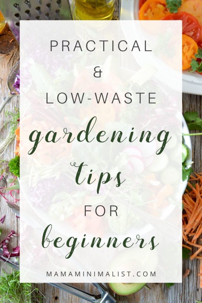 Spring is here, and it's time to plant our gardens. Inside: Practical gardening tips for beginners, including reducing water waste, composting, growing from seed + repurposing household items in the garden.