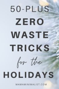 The holidays tend to be a very wasteful time of year. Indeed, between Thanksgiving and New Year’s, Americans throw away 25% more trash—1 million extra tons of garbage per week—than any other time of year. Still, it's entirely possible to be more sustainable at home this holiday season. Inside: over 50 expert tips and tricks to help you create less waste and be more sustainable at home this Thanksgiving, Hannukah, and Christmas. 
