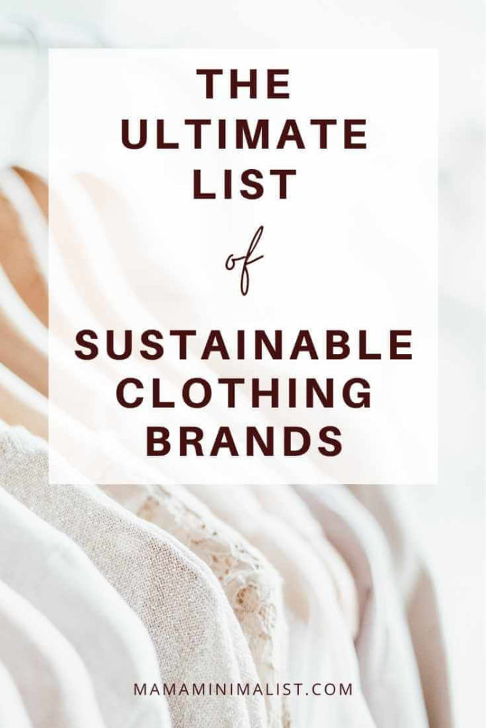 Want to shop sustainably but don't know where to start? Start here! Inside: An exhaustive list of sustainable clothing brands for men, women, and children. Plus-sized options, swimwear, and undergarments, too. 