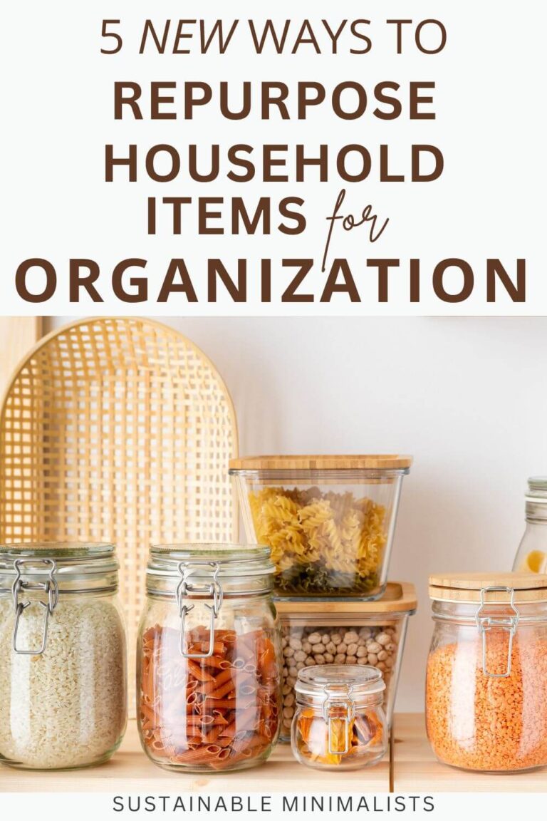 How To Repurpose Household Items For Organization - Sustainable Minimalists