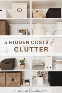 Most people use only 20 percent of what they own. The other 80 percent of possessions are things we don't use, think we should use, or think we might need someday. Inside: What clutter is costing you, plus 5 guiding principles for mindfully rehoming your unwanted stuff.