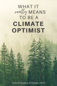 When the climate narrative is all doom and gloom, many of us find it difficult to rally. It's the Snooze Button Effect in real-time: the barrage of "climate apocalypse" headlines lose their urgency, their potency. On this episode of the Sustainable Minimalists podcast: how to become more resilient and motivated when confronting the climate crisis –  and why optimism is key when it comes to rethinking how we live in this world.