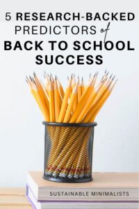 While new school supplies and fresh outfits can definitely get our children into the school spirit, it's rest, nutrition, and predictable routines that *actually* predict success. On this episode of the Sustainable Minimalists podcast: research-backed ways to ensure our children head to school with the best possible foundation.