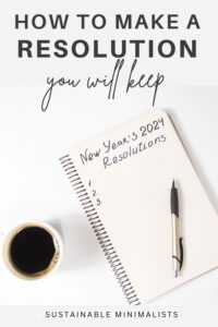 Many New Year's resolutions fail because they're too broad, too lofty, and not at all time-sensitive. On this episode of the Sustainable Minimalists podcast: setting ourselves up for resolution success by applying the 5 components of SMART goals to our 2024 aspirations.